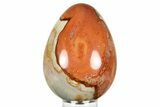 Polished Polychrome Jasper Egg - Madagascar #118661-1